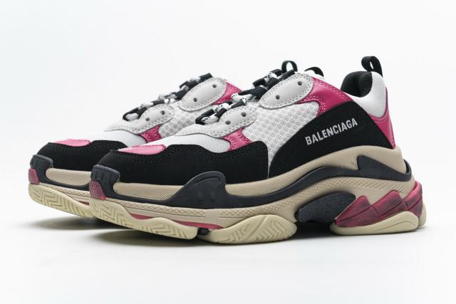 B Triple S Black Pink 483513 W06E8 8080