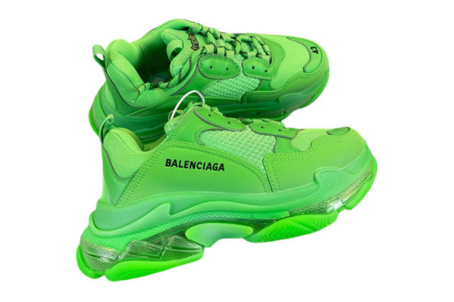 B Triple S Fluorescent Green 544351 W09O1 3802
