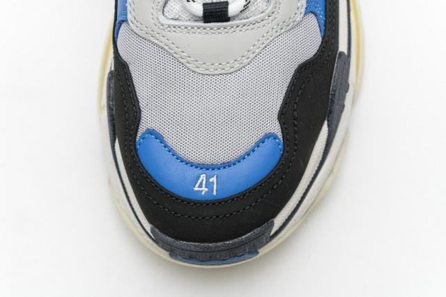 B Triple S Black Grey Blue 541624 W06E2 7080