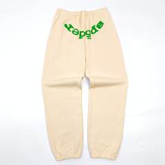1:1 quality Green Letter Blue Spiderweb Print Hoodie & Pants Set