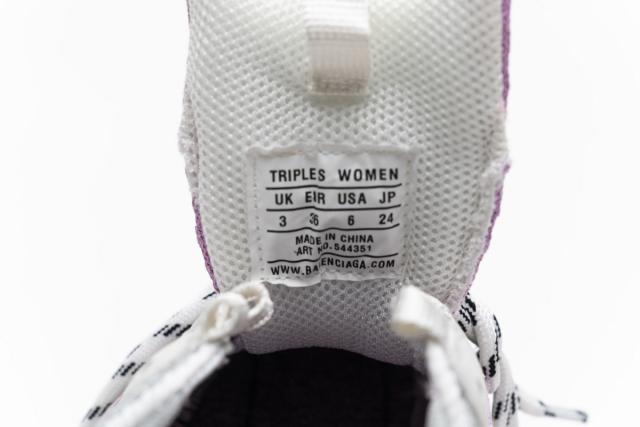 B Triple S White Pink 544351 W09O1 2281