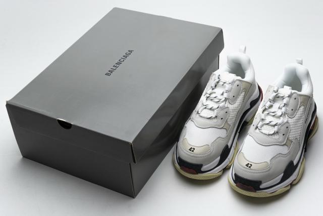 B Triple S White Dark Grey Red 541624 W06E2 1790