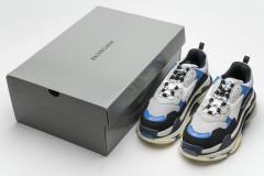 B Triple S Black Grey Blue 541624 W06E2 7080
