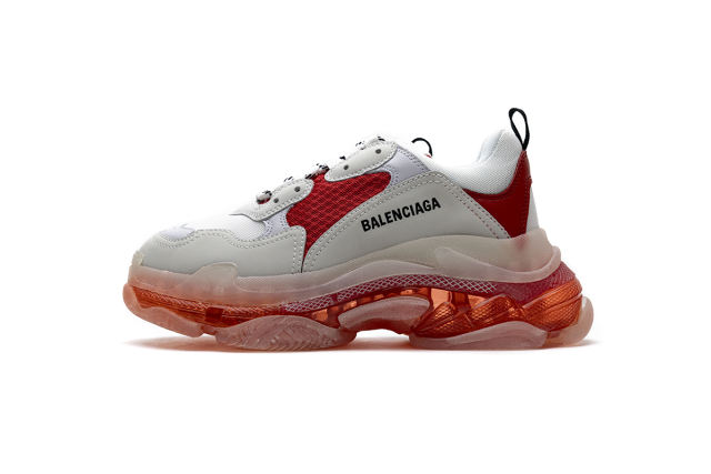 B Triple S White Red 544351 W09E1 4552