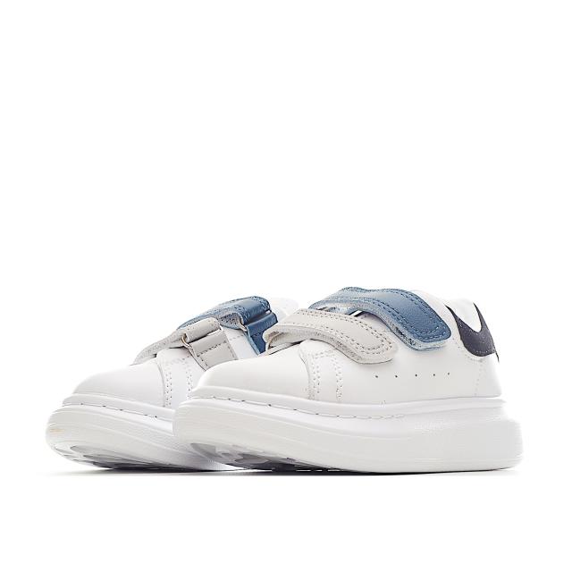 Velcro fashion low-top white shoes for Kids 8 colors