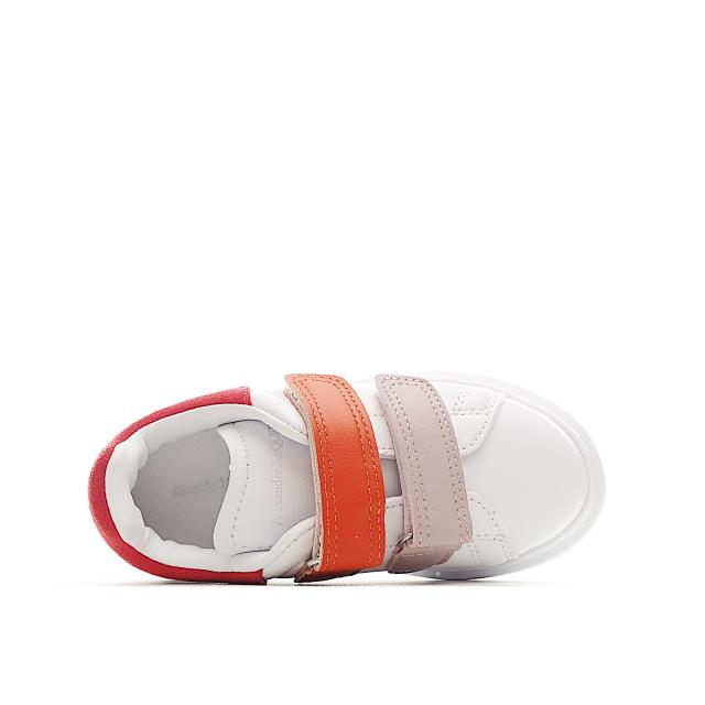 Velcro fashion low-top white shoes for Kids 8 colors