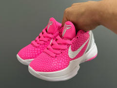 Kobe 6 Lace Up Basketball Shoes for kids 5 colors