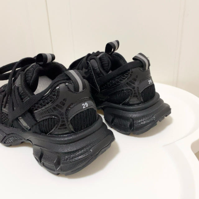 Lace-up model made old shoes for kids 4 colors