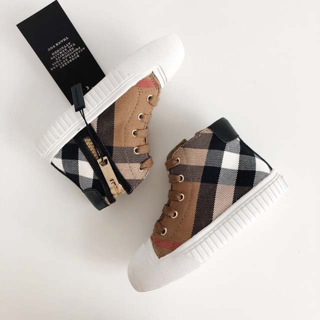 High-top side zipper Board Shoes for kids 5 colors