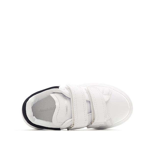 Velcro fashion low-top white shoes for Kids 8 colors