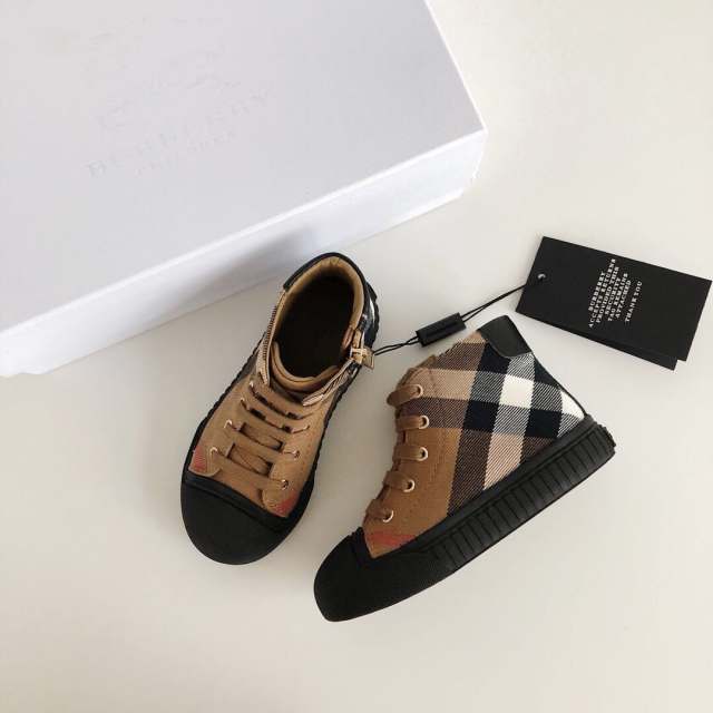 High-top side zipper Board Shoes for kids 5 colors