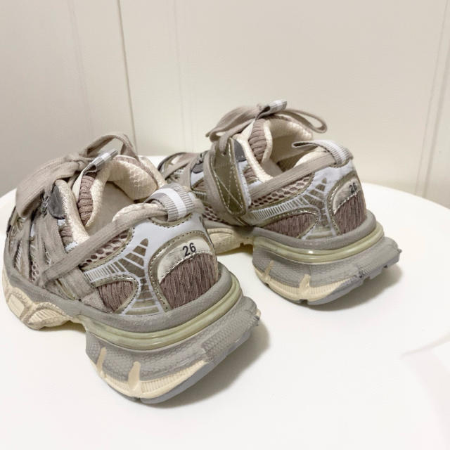 Lace-up model made old shoes for kids 4 colors