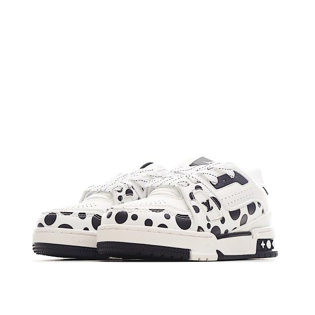 Polka Dot/Rhinestone Colorblocking board shoes for kids 6 colors
