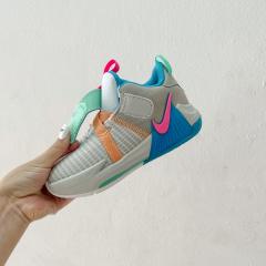 Breathable Velcro Sports Basketball Shoes for Kids 8 colors