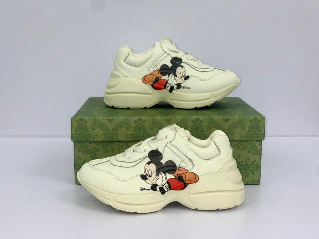 Mickey Mouse Love Letter Printed Thick Bottom Low Top Sneakers for Kids 5 colors