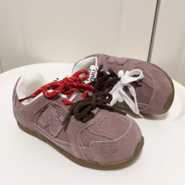 Anti-fur lace-up co-branded Sneakers for Kids 6 colors