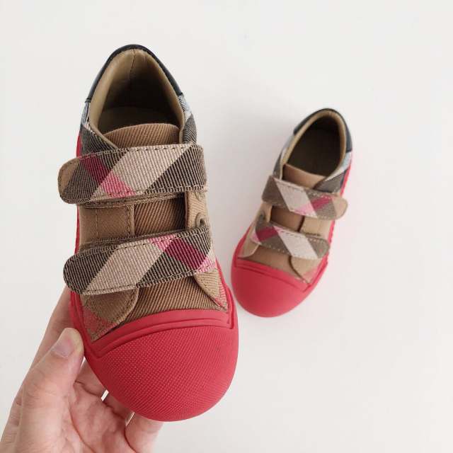 Checkered Velcro Low Top Shoes for kids 5 colors