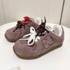 Anti-fur lace-up co-branded Sneakers for Kids 6 colors