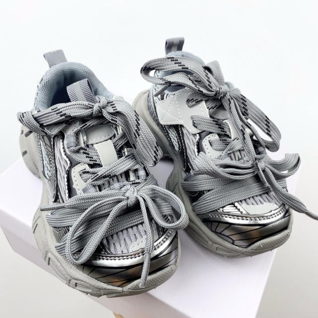 Double Lace Mesh Breathable shoes for kids 5 colors