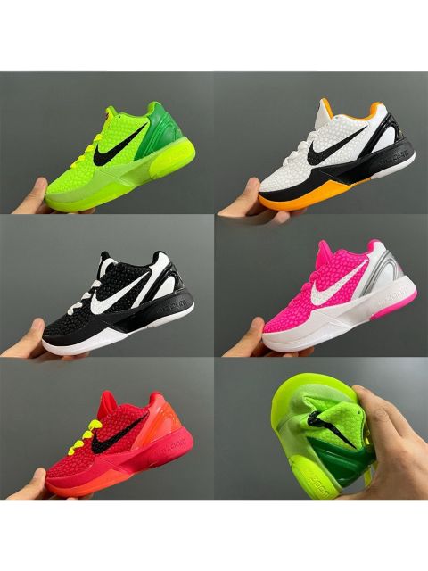 Kobe 6 Lace Up Basketball Shoes for kids 5 colors
