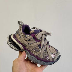 Lace-up model made old shoes for kids 4 colors