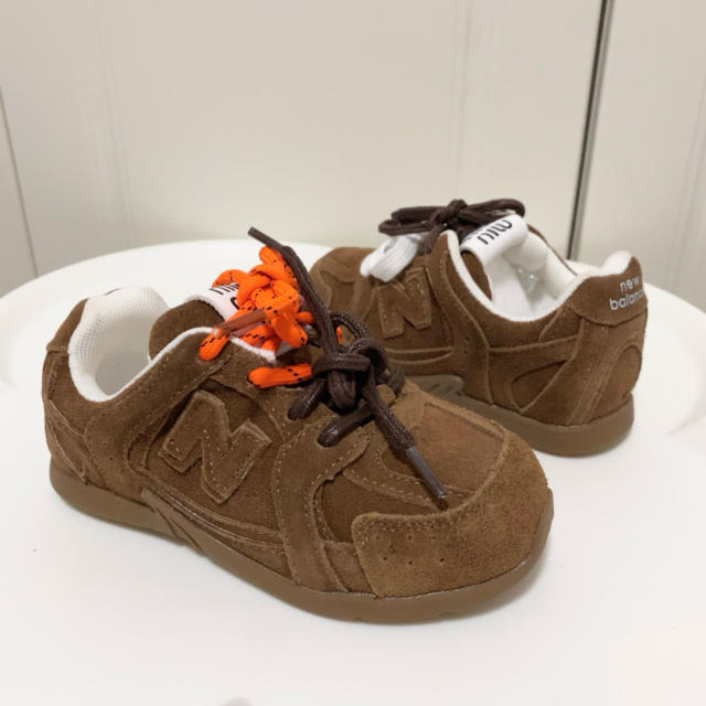 Anti-fur lace-up co-branded Sneakers for Kids 6 colors