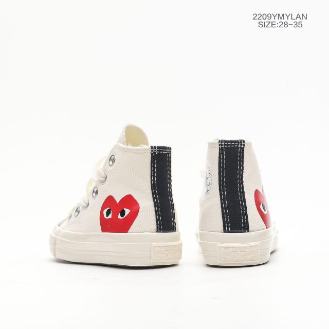 Lace-Up Love high/low Canvas Top board shoes for kids 4 colors