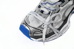 B 3XL Sneaker in Black And White Blue 734734W3RB70226
