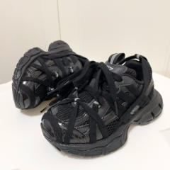 Lace-up model made old shoes for kids 4 colors