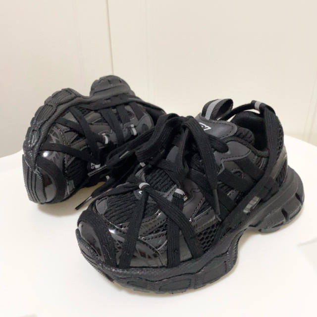Lace-up model made old shoes for kids 4 colors