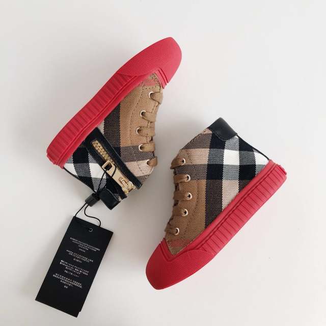 High-top side zipper Board Shoes for kids 5 colors
