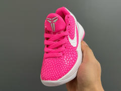 Kobe 6 Lace Up Basketball Shoes for kids 5 colors