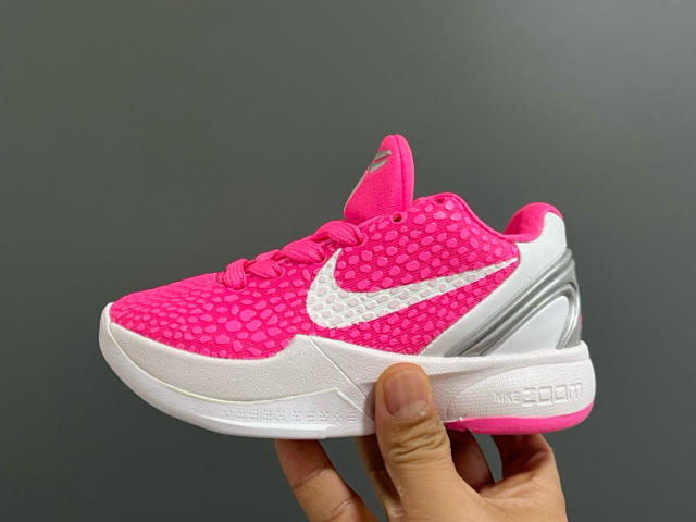 Kobe 6 Lace Up Basketball Shoes for kids 5 colors