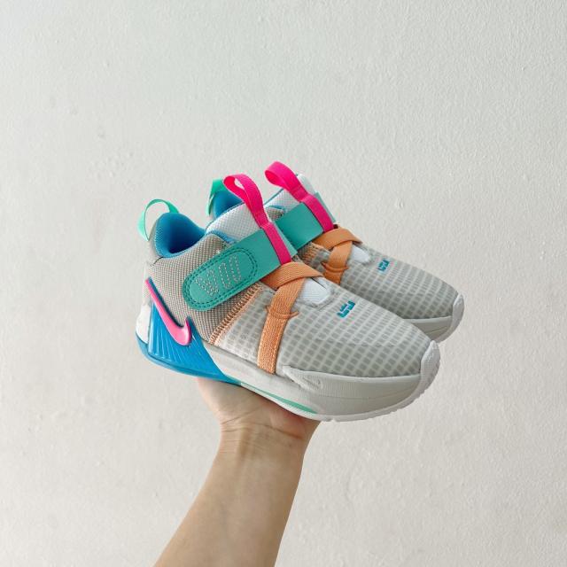 Breathable Velcro Sports Basketball Shoes for Kids 8 colors