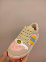 Canvas Leather Patchwork Colorblock Casual Shoes for Kids 9 colors