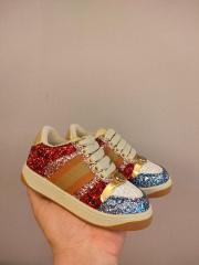 Canvas Leather Patchwork Colorblock Casual Shoes for Kids 9 colors