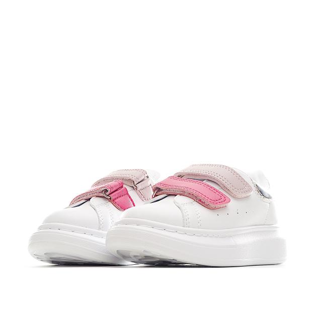 Velcro fashion low-top white shoes for Kids 8 colors