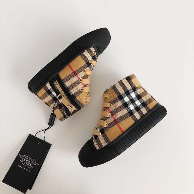 High-top side zipper Board Shoes for kids 5 colors