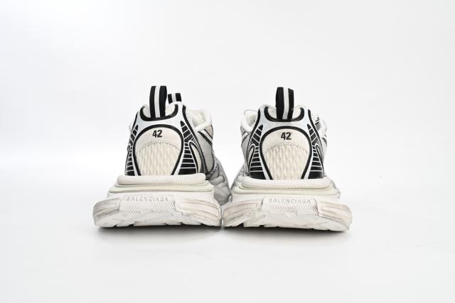 B 3XL Sneaker in Silver Rice White Black 542229W1RB50352