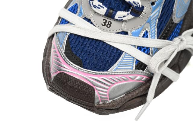 B 3XL Sneaker in Silver Red and Blue 542229W1RB50513