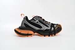 B 3XL Sneaker in All Black Orange 734731W3XL31178