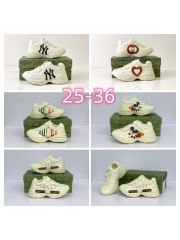 Mickey Mouse Love Letter Printed Thick Bottom Low Top Sneakers for Kids 5 colors