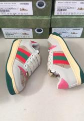 Canvas Leather Patchwork Colorblock Casual Shoes for Kids 9 colors