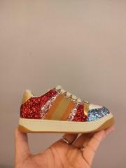 Canvas Leather Patchwork Colorblock Casual Shoes for Kids 9 colors