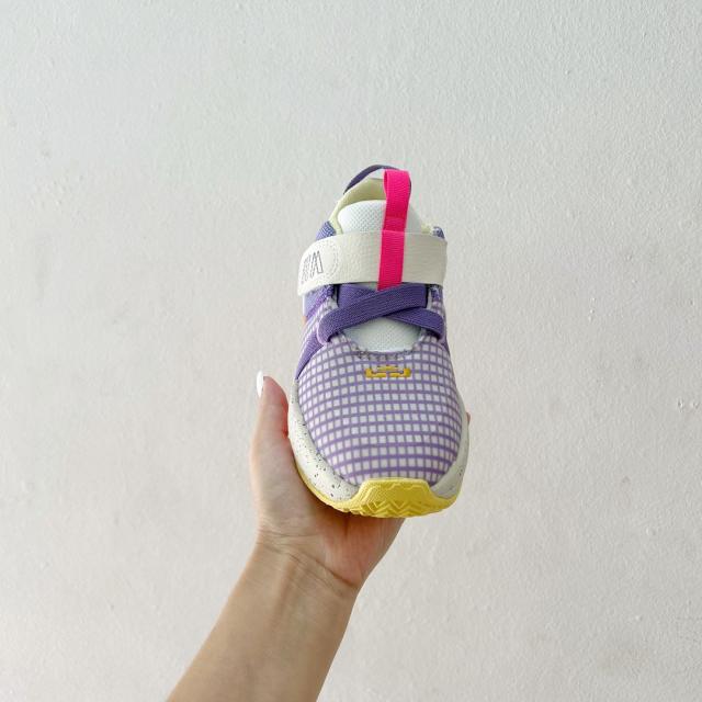 Breathable Velcro Sports Basketball Shoes for Kids 8 colors