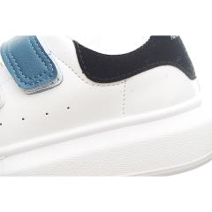 Velcro fashion low-top white shoes for Kids 8 colors