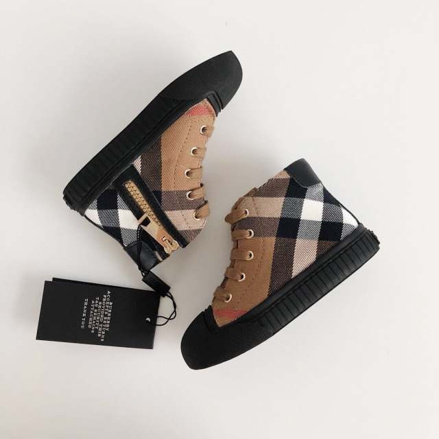 High-top side zipper Board Shoes for kids 5 colors