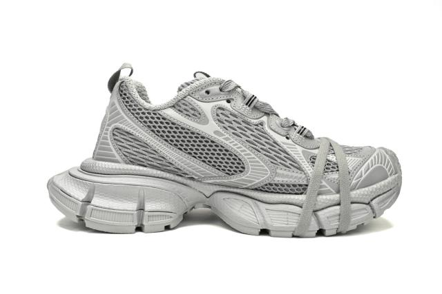 B 3XL Sneaker in Silver Light Gray 734731W3XLR1281