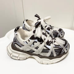 Lace-up model made old shoes for kids 4 colors