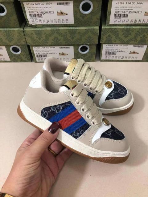 Canvas Leather Patchwork Colorblock Casual Shoes for Kids 9 colors
